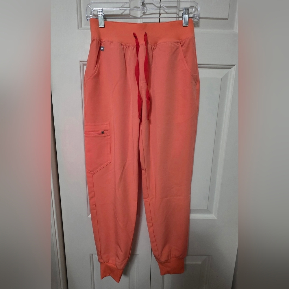 Figs Zamora NWT High Waisted Jogger Pants Spiced Cider Size XS/P - Picture 2 of 11